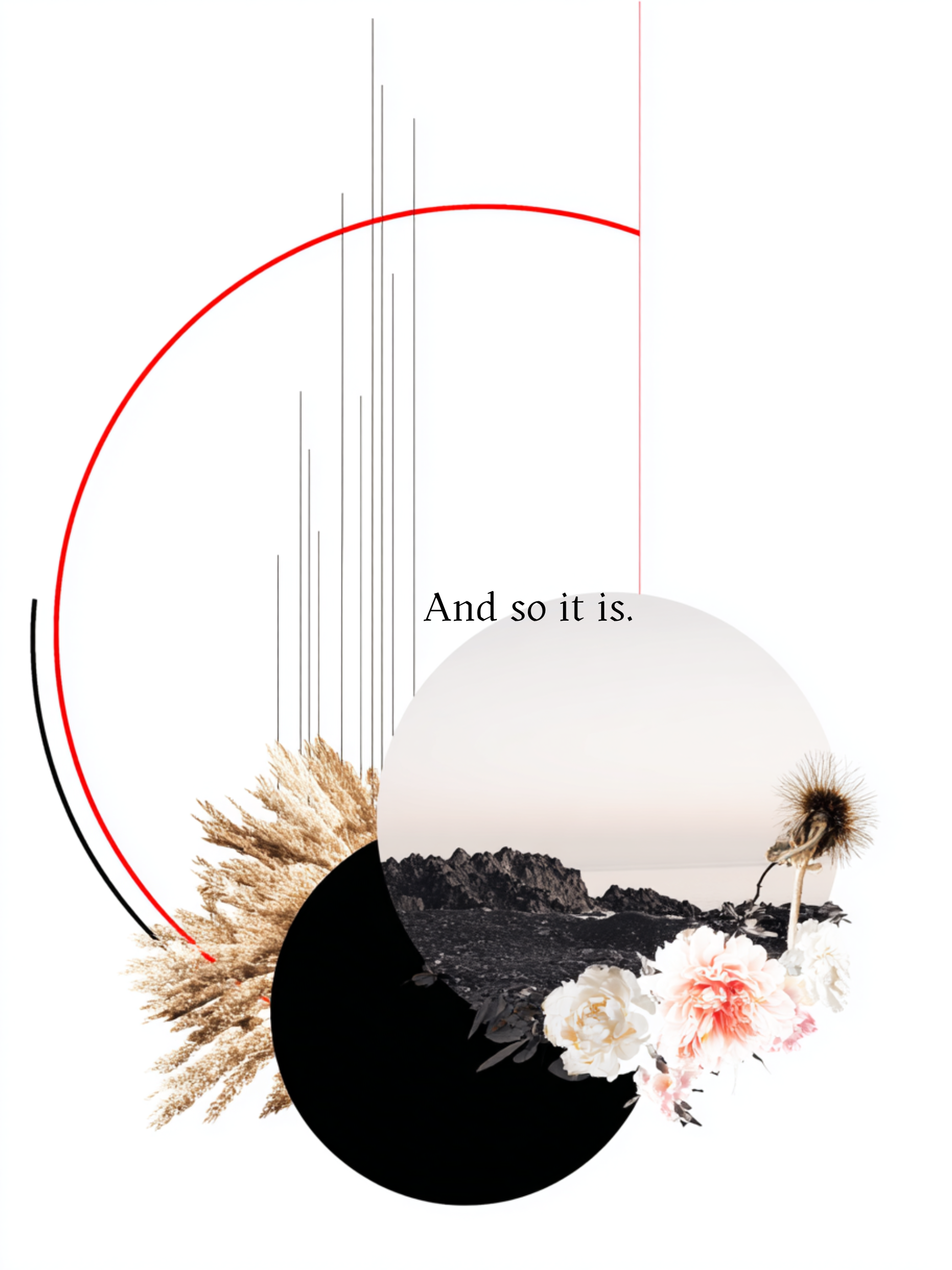 And So It Is Spiritual Greeting Card | Blank Inside for Your Heartfelt Message