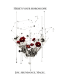 Here's Your Horoscope Greeting Card – Abundance, Joy, Magic | Blank Inside for Personal Messages