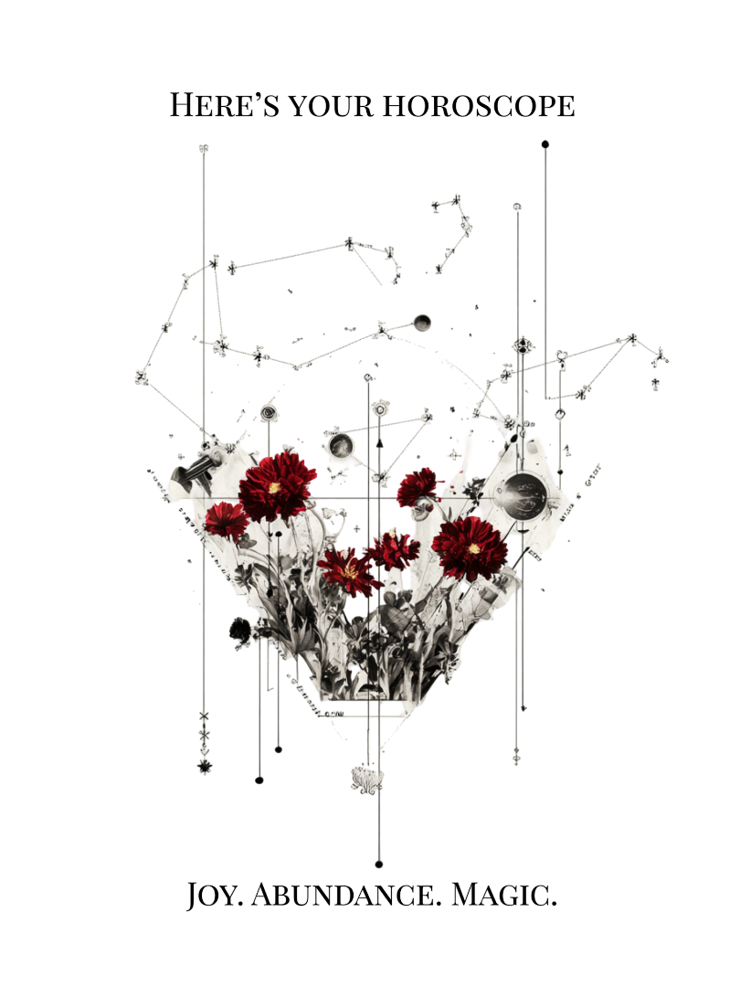 Here's Your Horoscope Greeting Card – Abundance, Joy, Magic | Blank Inside for Personal Messages