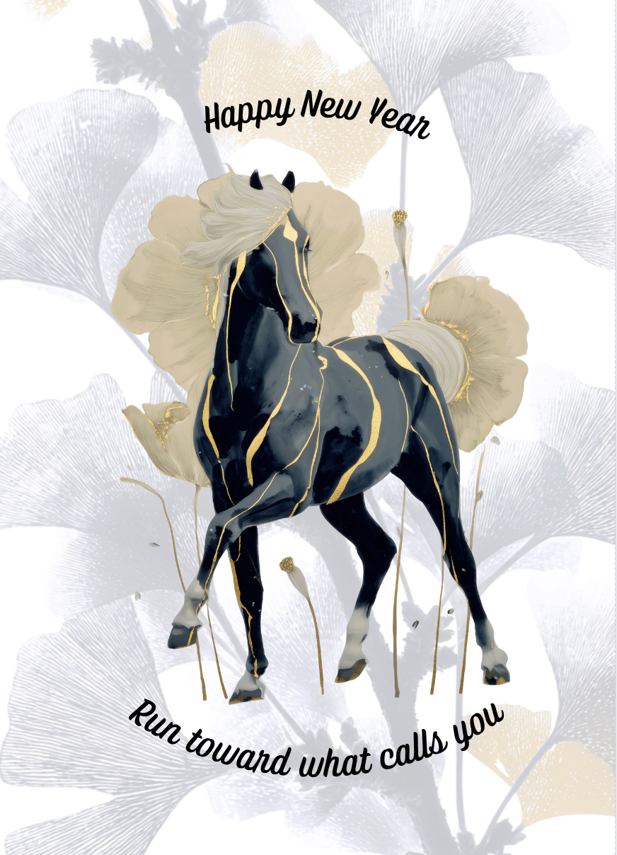 New Year, Lunar New Year 2026 Year of the Horse Greeting Card