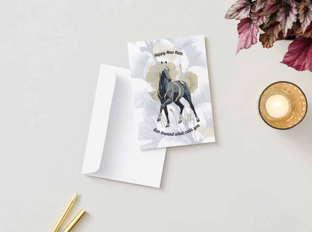 New Year, Lunar New Year 2026 Year of the Horse Greeting Card