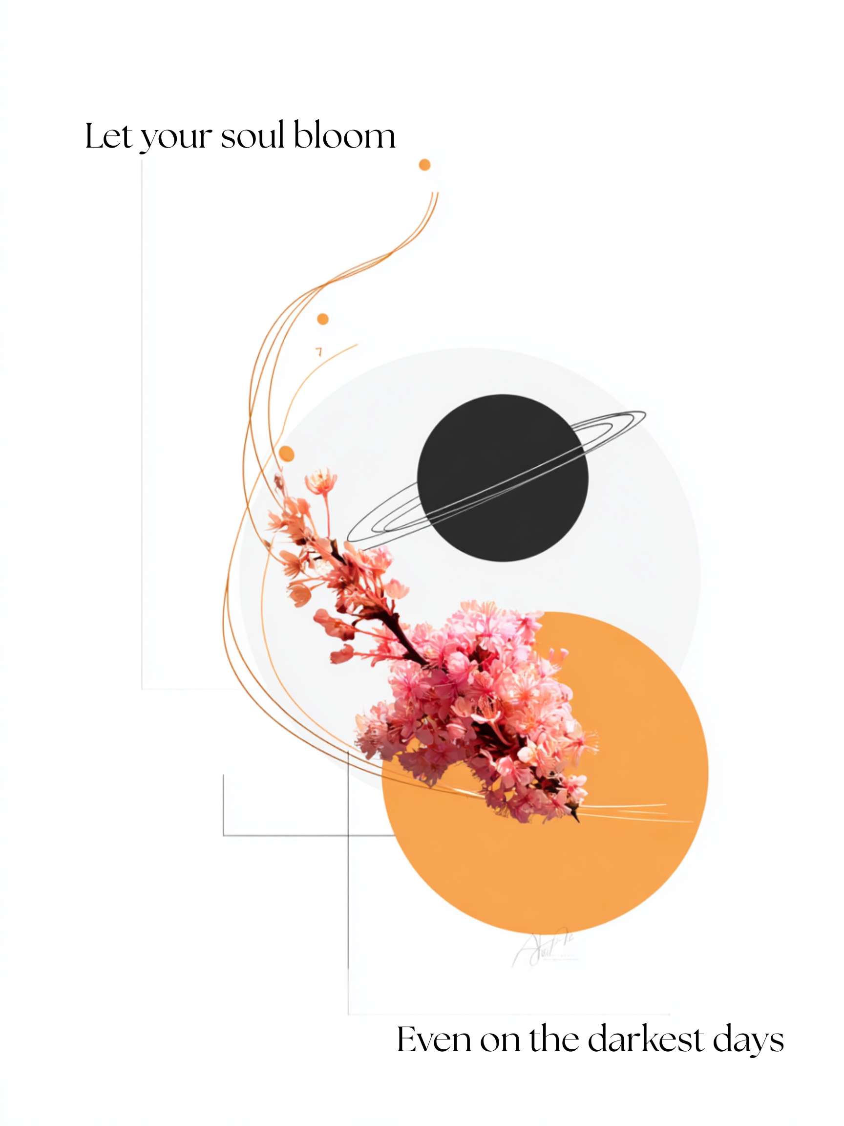 Let Your Soul Bloom Greeting Card | Blank Inside for Personal Messages