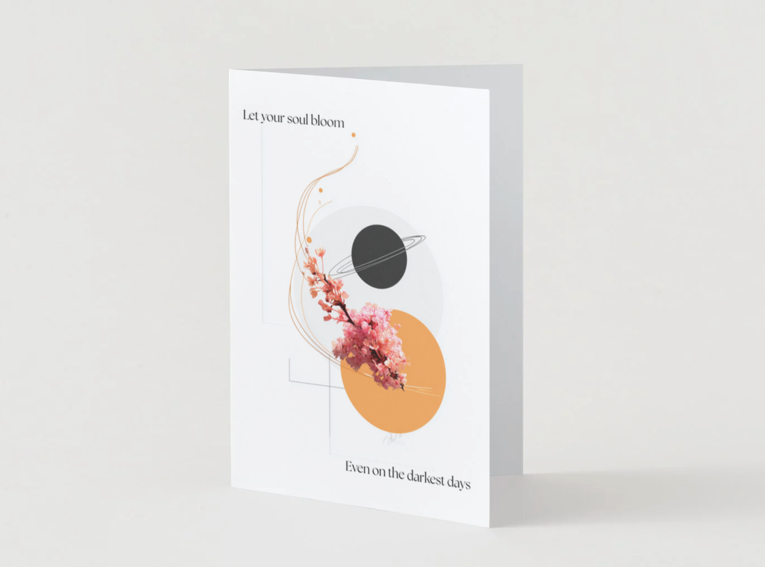 Let Your Soul Bloom Greeting Card | Blank Inside for Personal Messages