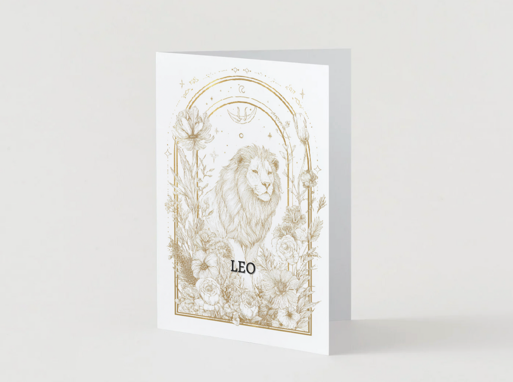 Leo (July 23 – August 22) Zodiac Astrology Birthday Card | Blank Inside  Customized Birthday Wishes