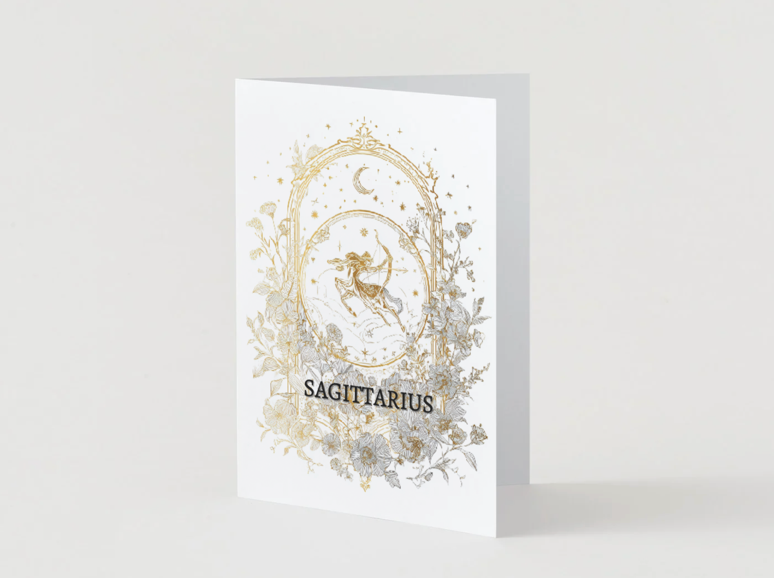 Sagittarius (November 22 – December 21) Zodiac Astrology Birthday Card | Blank Inside for Customized Birthday Wishes