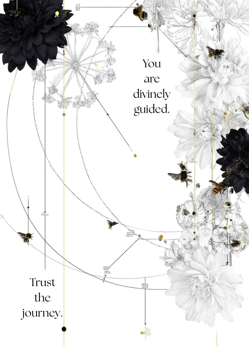 You Are Divinely Guided. Trust the Journey. Spiritual Greeting Card | Blank Inside for Personal Messages