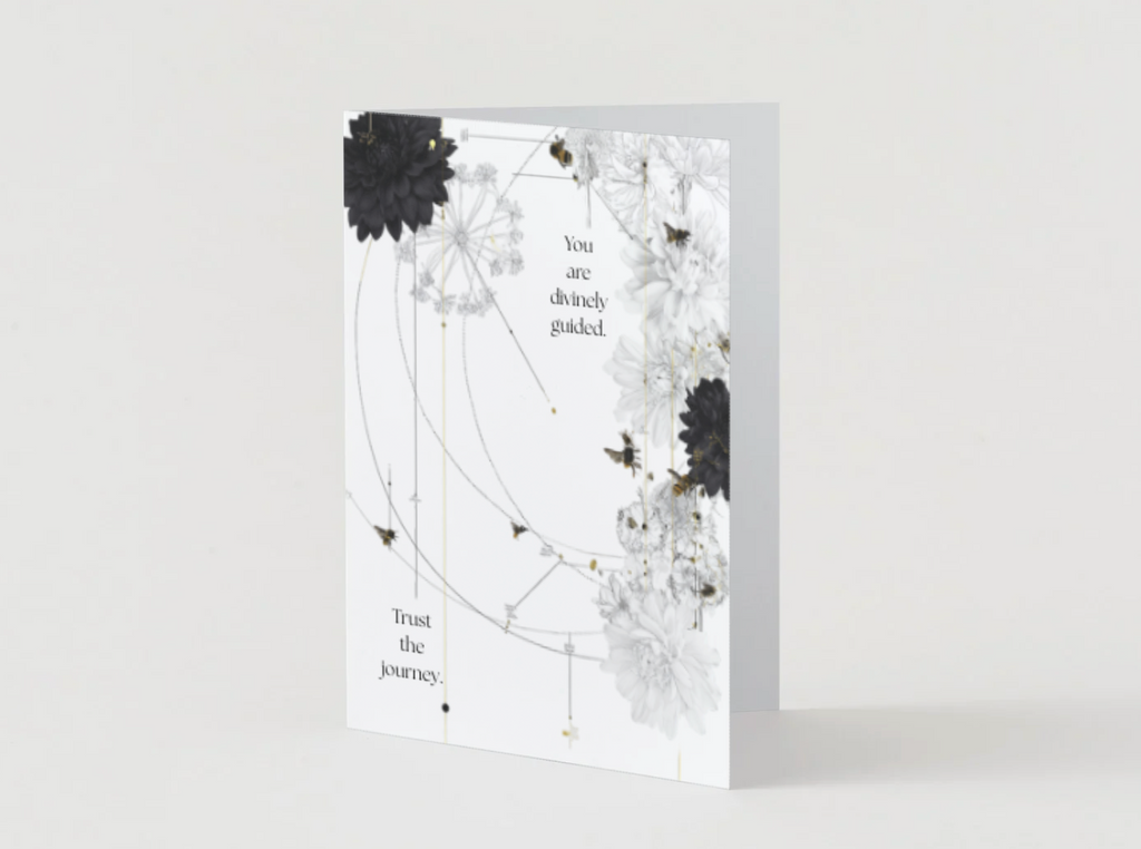 You Are Divinely Guided. Trust the Journey. Spiritual Greeting Card | Blank Inside for Personal Messages