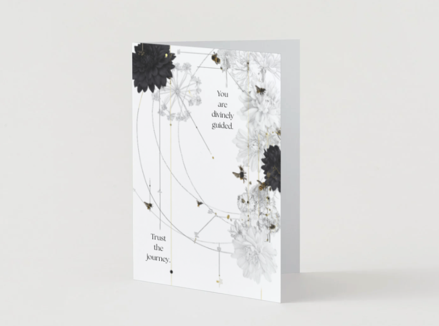 You Are Divinely Guided. Trust the Journey. Spiritual Greeting Card | Blank Inside for Personal Messages