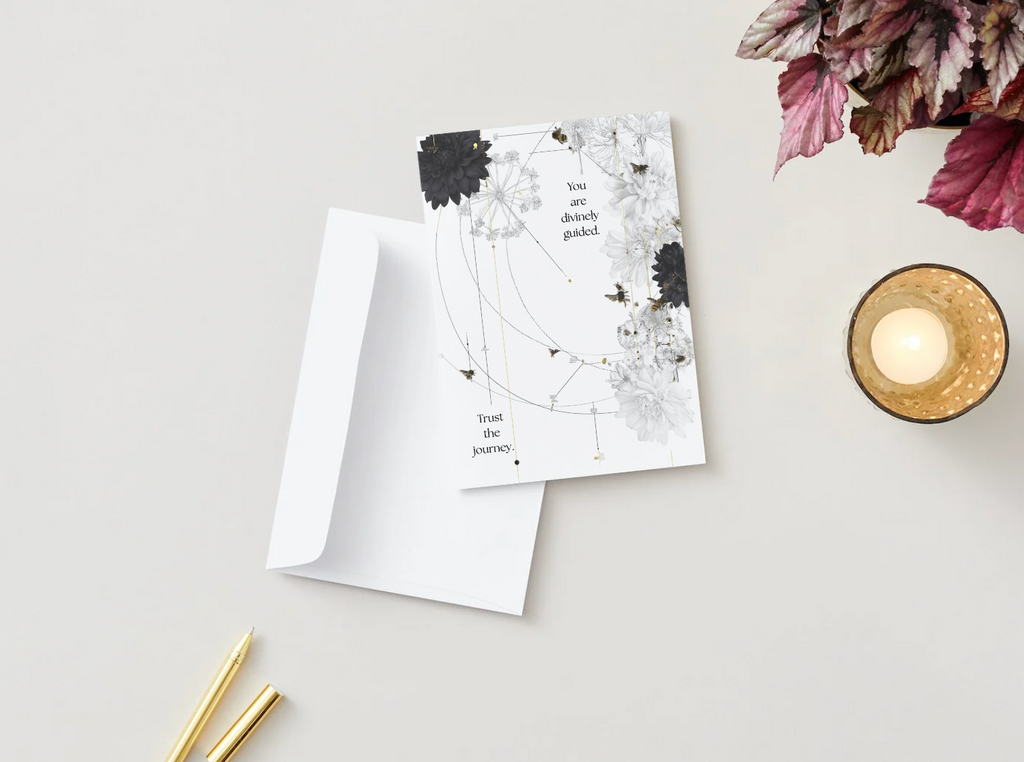 You Are Divinely Guided. Trust the Journey. Spiritual Greeting Card | Blank Inside for Personal Messages