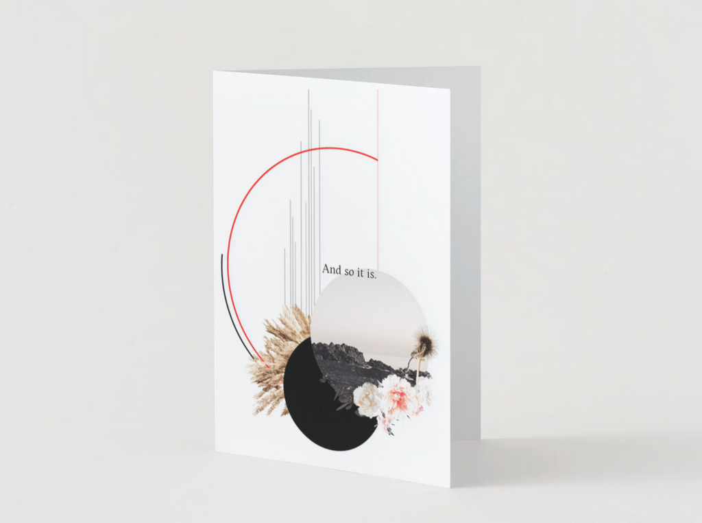 And So It Is Spiritual Greeting Card | Blank Inside for Your Heartfelt Message