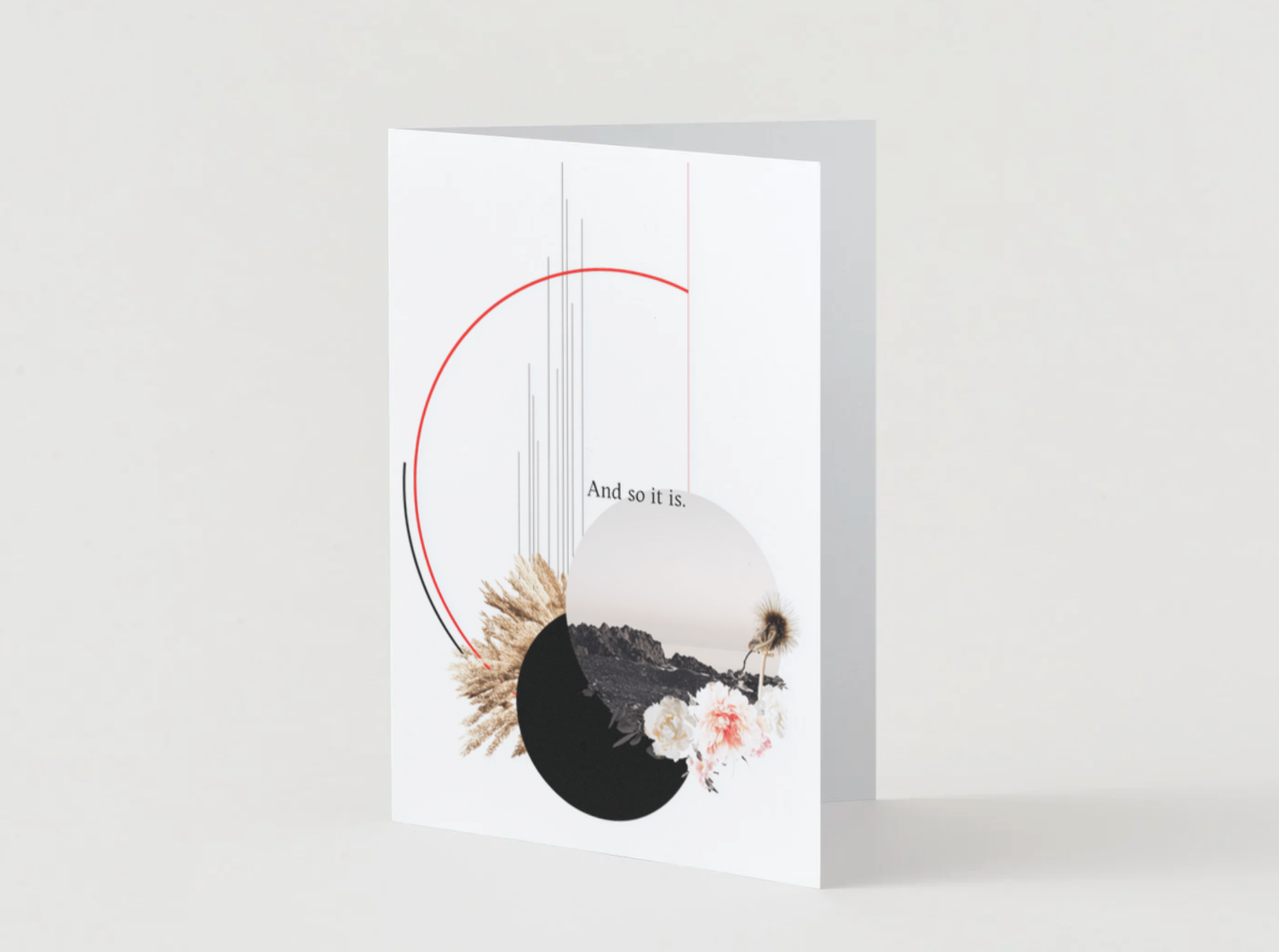 And So It Is Spiritual Greeting Card | Blank Inside for Your Heartfelt Message
