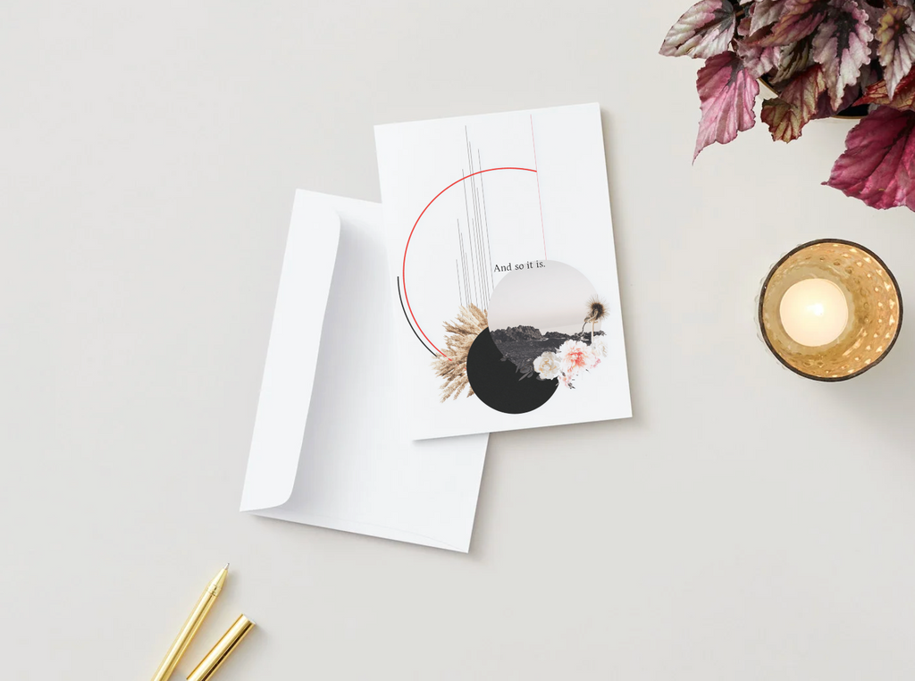 And So It Is Spiritual Greeting Card | Blank Inside for Your Heartfelt Message
