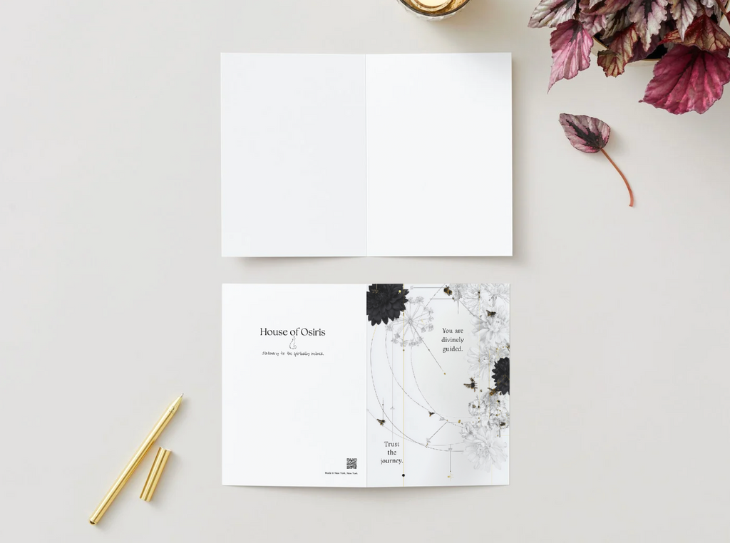 You Are Divinely Guided. Trust the Journey. Spiritual Greeting Card | Blank Inside for Personal Messages