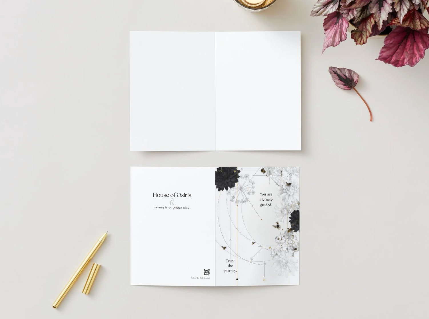 You Are Divinely Guided. Trust the Journey. Spiritual Greeting Card | Blank Inside for Personal Messages