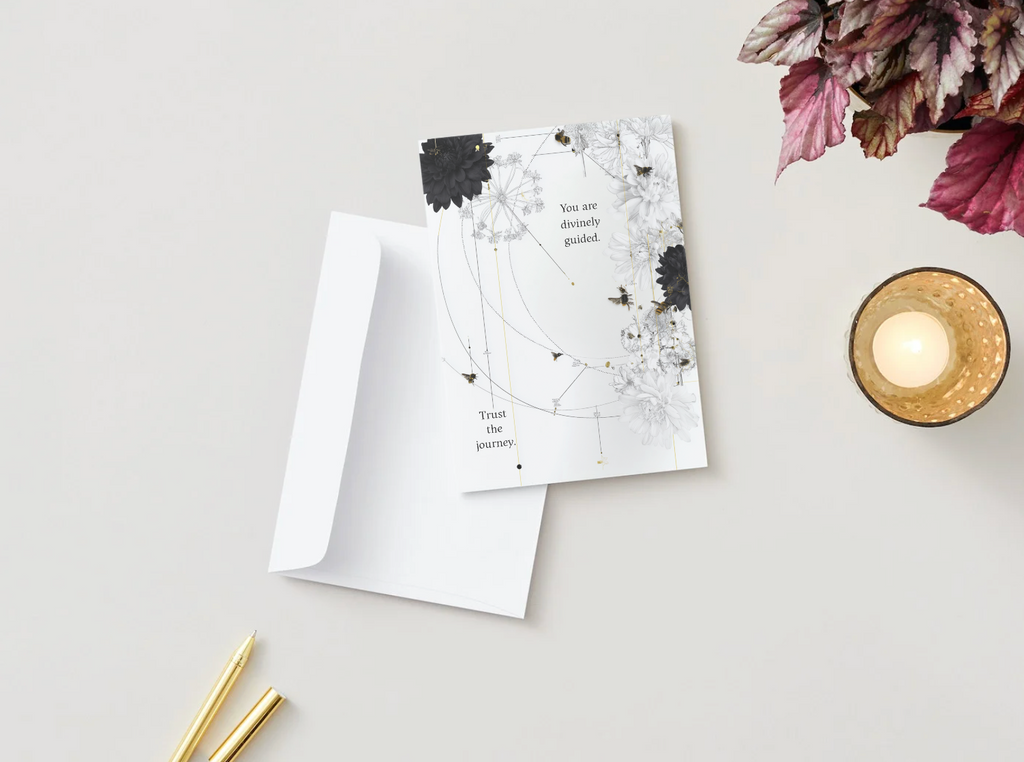 You Are Divinely Guided. Trust the Journey. Spiritual Greeting Card | Blank Inside for Personal Messages