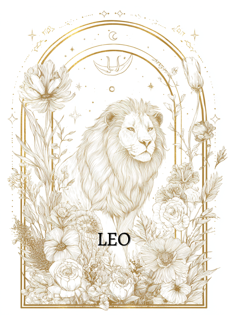 Leo (July 23 – August 22) Zodiac Astrology Birthday Card | Blank Inside  Customized Birthday Wishes