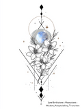 June Moonstone Birthstone Birthday Card