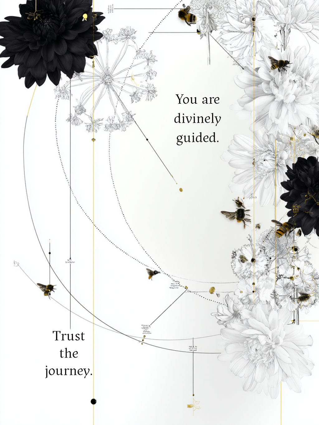 You Are Divinely Guided. Trust the Journey. Spiritual Greeting Card | Blank Inside for Personal Messages