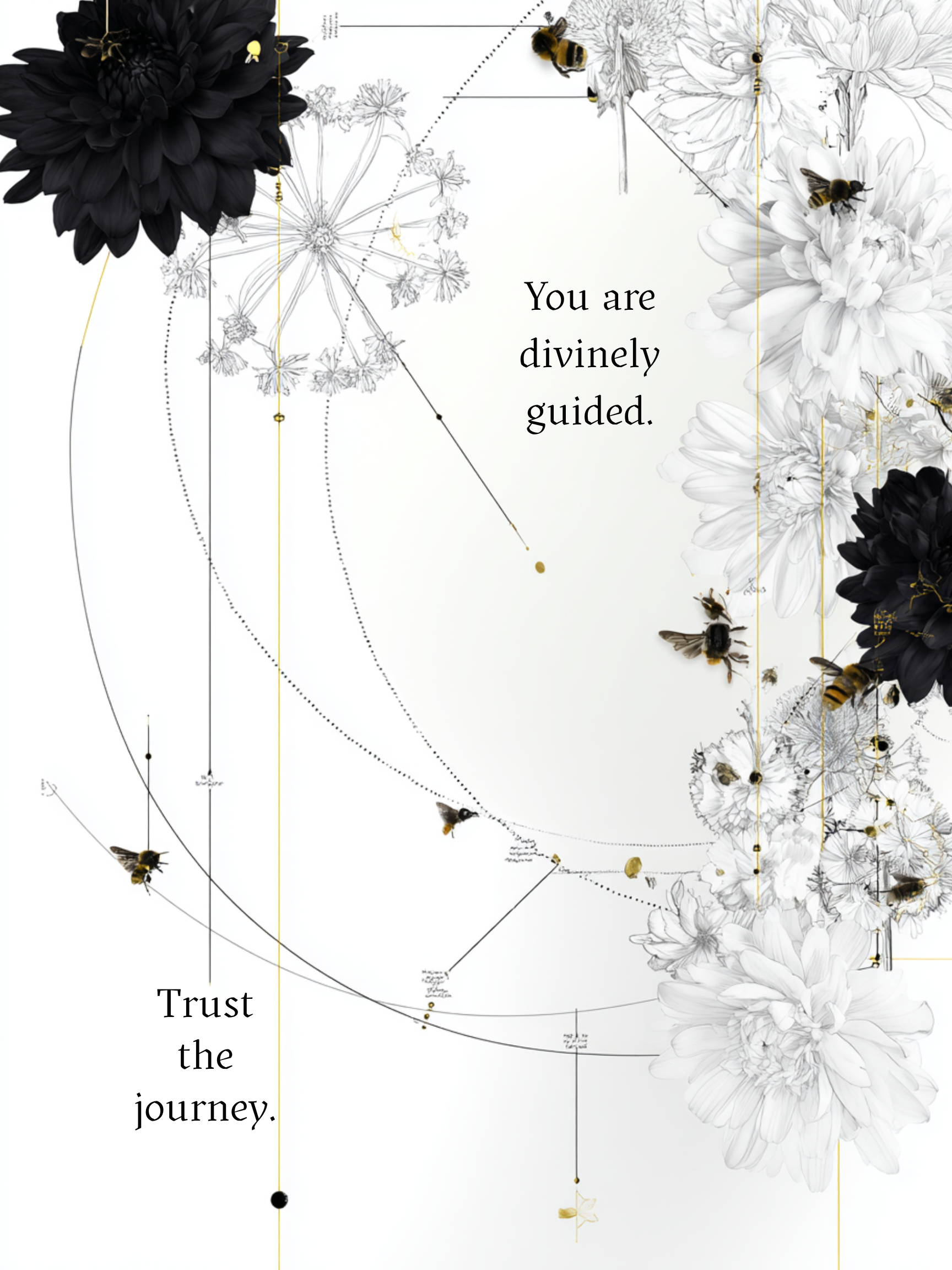 You Are Divinely Guided. Trust the Journey. Spiritual Greeting Card | Blank Inside for Personal Messages